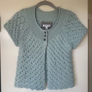 Aphorism Light Blue Knit Cardigan